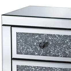 Ralston 3 Drawers Mirrored Nightstand - Baxton Studio -Baxton Studio GUEST 004157e1 0252 4db1 9296 f1cec4dbee1e