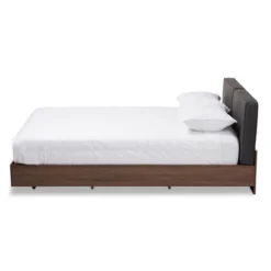 Queen Iselin Finished Storage Platform Bed Dark Gray/Walnut Brown - Baxton Studio 11 Queen Iselin Finished Storage Platform Bed Dark Gray/Walnut Brown - Baxton Studio -Baxton Studio GUEST 0054c193 8214 404c 8824 d5020638dfcc