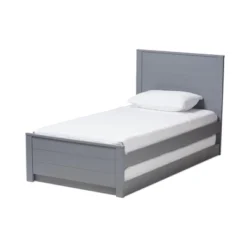 Twin Catalina Modern Classic Mission Style Finished Wood Platform Bed With Trundle - Baxton Studio -Baxton Studio GUEST 00551919 e8da 498f b3a0 6b3f642e2556