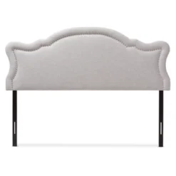 Queen Avery Modern And Contemporary Fabric Headboard Gray - Baxton Studio
