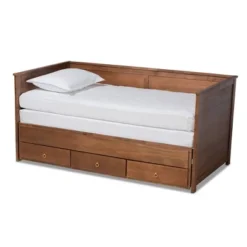Twin To King Thomas Expandable Daybed With Storage Drawers - Baxton Studio -Baxton Studio GUEST 011eb63d e657 486e a157 d059927688b5