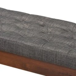 Alona Medium Wood Dining Bench Gray - Baxton Studio -Baxton Studio GUEST 027a30bb 16f0 43b7 ad0e 27899b9ad394