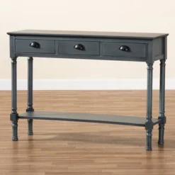 Garvey Wood 3 Drawer Entryway Console Table - Baxton Studio 18 Garvey Wood 3 Drawer Entryway Console Table - Baxton Studio -Baxton Studio GUEST 02a3e423 96c2 4a61 a9d1 6ac5286e5327
