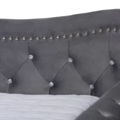 Abbie Velvet Fabric Upholstered Crystal Tufted Daybed - Baxton Studio 11 Abbie Velvet Fabric Upholstered Crystal Tufted Daybed - Baxton Studio -Baxton Studio GUEST 0423f537 0eec 4dc9 b8ca b888f77d7826