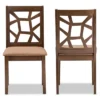 Set Of 2 Abilene Midcentury Fabric Upholstered And Walnut Finished Dining Chairs Brown - Baxton Studio -Baxton Studio GUEST 04af7386 ebd1 4510 b513 4ba2728f3b44