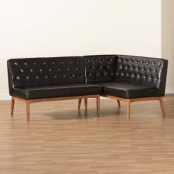 2pc Riordan Wood Dining Nook Banquette Set - Baxton Studio 16 2pc Riordan Wood Dining Nook Banquette Set - Baxton Studio -Baxton Studio GUEST 04b5a592 5971 415e b692 d19cfe75f94b