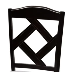 Set Of 2 Ruth Espresso Finished Dining Chair Gray/ Brown - Baxton Studio -Baxton Studio GUEST 04bdf8f9 788e 4475 b8f8 089a59eb454c