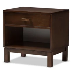 Deirdre Modern And Contemporary Wood 1 Drawer Nightstand - Baxton Studio -Baxton Studio GUEST 04e7be6d 3435 43b7 9ecb 1981dd76e9cb