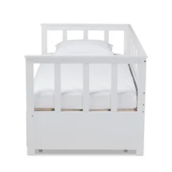 Twin To King Kendra Expandable Daybed With Storage Drawers White - Baxton Studio 17 Twin To King Kendra Expandable Daybed With Storage Drawers White - Baxton Studio -Baxton Studio GUEST 06397290 17bb 4a2a b245 66f8b2883dfe