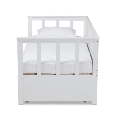 Twin To King Kendra Expandable Daybed With Storage Drawers White - Baxton Studio 6 Twin To King Kendra Expandable Daybed With Storage Drawers White - Baxton Studio - Image 4