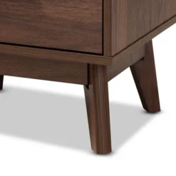 Lena Walnut Finished Wood Nightstand Brown - Baxton Studio -Baxton Studio GUEST 06609c4f 3c63 46be 9ee1 3e40f0ed8e9c