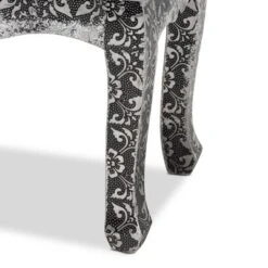 Wycliff Metal And Mirrored Glass 2 Drawer Nightstand Dark Gray/Silver - Baxton Studio -Baxton Studio GUEST 06c32dd7 08ab 4e28 a689 d2db0cb8f653