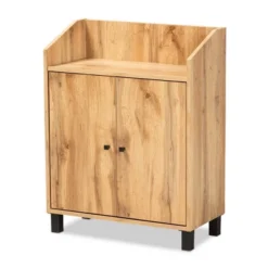 Rossin Wood 2 Door Entryway Shoe Cabinet - Baxton Studio -Baxton Studio GUEST 06d53c8d 6cd0 4efa bc7f 1245ed72168a