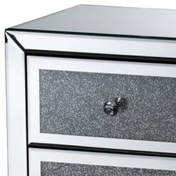 Talan 3 Drawers Mirrored Nightstand - Baxton Studio -Baxton Studio GUEST 075da80c 17cd 493b 8e10 e71b1a3a40a0