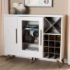 Baxton Studio Pietro Finished Wine Cabinet White/Brown - BaxtonStudio -Baxton Studio GUEST 07dc77fe d89c 4a5a 8232 5f37e79bbbbc