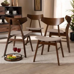 Set Of 4 Danica Dining Chair - Baxton Studio -Baxton Studio GUEST 0a261c34 1168 443e bc25 e4a23cfa6eca