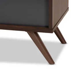 Naoki Wood TV Stand For TVs Up To 75" Gray/Walnut - Baxton Studio -Baxton Studio GUEST 0a5b8026 3b9d 42da 9f8f 73a2a4d99a2a