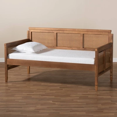 Twin Toveli Wood Daybed Ash Walnut - Baxton Studio 8 Twin Toveli Wood Daybed Ash Walnut - Baxton Studio - Image 6