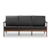 Venza Mid-Modern Walnut Wood Faux Leather 3 Seater Sofa Black - Baxton Studio 2 Venza Mid-Modern Walnut Wood Faux Leather 3 Seater Sofa Black - Baxton Studio -Baxton Studio GUEST 0d37ea5c 85f6 49b9 8e1c 3b6dd2caf0b6