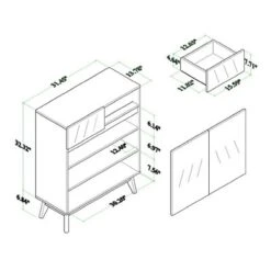 Hartman Wood Shoe Cabinet Walnut Brown - Baxton Studio 15 Hartman Wood Shoe Cabinet Walnut Brown - Baxton Studio -Baxton Studio GUEST 0dc9f667 deac 4a2d bd82 f654aeaeb8de