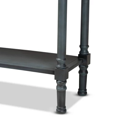 Garvey Wood 3 Drawer Entryway Console Table - Baxton Studio 7 Garvey Wood 3 Drawer Entryway Console Table - Baxton Studio - Image 5