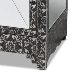 Wycliff Metal And Mirrored Glass 1 Drawer Sideboard Buffet Dark Gray/Silver - Baxton Studio 15 Wycliff Metal And Mirrored Glass 1 Drawer Sideboard Buffet Dark Gray/Silver - Baxton Studio -Baxton Studio GUEST 0f099225 ce20 429f b0af 8a1a32c10a04