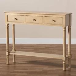 3 Drawer Calvin Wood Entryway Console Table - Baxton Studio 17 3 Drawer Calvin Wood Entryway Console Table - Baxton Studio -Baxton Studio GUEST 0f5f5b85 0968 4a95 8e82 15fe6f08947a