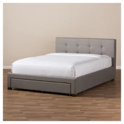 Brandy Modern And Contemporary Fabric Upholstered Platform Bed With Storage Drawer - Baxton Studio 15 Brandy Modern And Contemporary Fabric Upholstered Platform Bed With Storage Drawer - Baxton Studio -Baxton Studio GUEST 0fa15313 2d73 415d acb3 dded806eb812