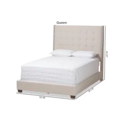 Georgette Modern And Contemporary Fabric Upholstered Bed - Baxton Studio -Baxton Studio GUEST 0fa1ee98 c083 4cdc 9cb3 c2b673c2eda6