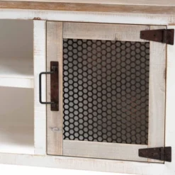 Deacon And Wood 2 Door Dining Room Buffet White/Brown - Baxton Studio -Baxton Studio GUEST 0feccf3d d533 4d6a 88fd 9d02263ffadb