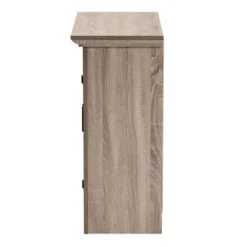 Bruce Farmhouse Wood 2 Doors Shoe Storage Cabinet Oak/Brown - Baxton Studio -Baxton Studio GUEST 1104c36e d37c 41e6 a392 7e0bffd63b1c