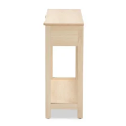 Sebille Wood With Natural Rattan 2 Drawer Console Table Light Brown - Baxton Studio -Baxton Studio GUEST 113b806d fd05 4001 8270 320920b0e5cb