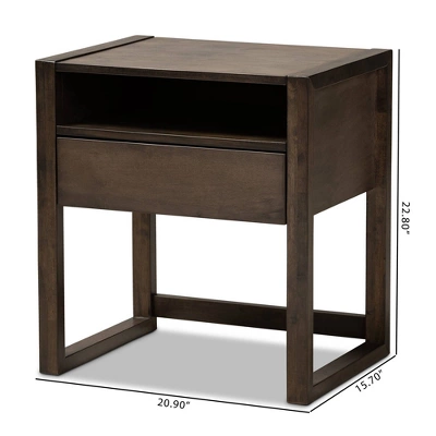 Inicio Nightstand Ash - Baxton Studio 5 Inicio Nightstand Ash - Baxton Studio - Image 3