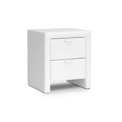 Frey Upholstered Modern Nightstand - Baxton Studio -Baxton Studio GUEST 117f63da 2d3a 4d15 b869 aa2375c209be