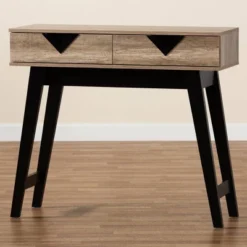 Wales Wood 2 Drawer Console Table Light Brown - Baxton Studio -Baxton Studio GUEST 11acfa14 5d60 4e68 bfc0 c9122dd2a43d