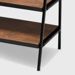 Laima Distressed Wood And Metal Finished Entryway Coat Hanger Brown/Black - Baxton Studio -Baxton Studio GUEST 1210ff3f 48d4 4c94 9003 89ad6154756b