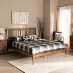 Queen Abel Wood Platform Bed Walnut Brown - Baxton Studio 14 Queen Abel Wood Platform Bed Walnut Brown - Baxton Studio -Baxton Studio GUEST 1322fc46 31fb 4527 acf4 6f1c26a95536