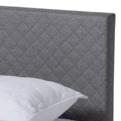 King Aneta Platform Bed Gray - Baxton Studio -Baxton Studio GUEST 143a56ab d9eb 48a2 b2b2 9435e3e26215