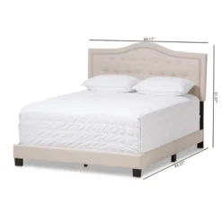 Emerson Modern And Contemporary Fabric Upholstered Bed - Baxton Studio -Baxton Studio GUEST 14decab4 2be8 4754 995d a1151477195a