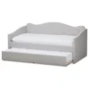 Twin Kaija Modern And Contemporary Fabric Daybed With Trundle Gray - Baxton Studio -Baxton Studio GUEST 16589fae 726d 406b b392 b6395833152d