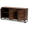 Neil Wood And Metal Dining Room Buffet Brown/Black - Baxton Studio -Baxton Studio GUEST 165cc4d2 cd8b 4671 89d5 8c5e61ba52bb