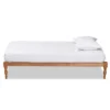 Twin Iseline Wood Platform Bed Frame Brown - Baxton Studio