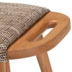 Banner Fabric Upholstered And Wood Accent Bench - Light Brown/Oak Brown - Baxton Studio -Baxton Studio GUEST 170fe299 e932 4b77 8a18 9b9c0e333f9c