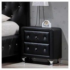 Stella Crystal Modern Nightstand - Baxton Studio -Baxton Studio GUEST 1759f25a 8a6b 40aa 8103 eb39883e5a40