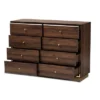 Cormac Wood And Metal 8 Drawer Dresser Walnut Brown/Gold - Baxton Studio 2 Cormac Wood And Metal 8 Drawer Dresser Walnut Brown/Gold - Baxton Studio -Baxton Studio GUEST 1891f1c0 aca4 4d62 bf27 dcc8bc03dd8f