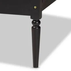 Twin Hancock Wood And Synthetic Rattan Daybed Charcoal - Baxton Studio -Baxton Studio GUEST 196b7e10 eb09 4feb 8421 95064d315dd6