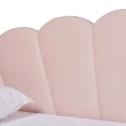 Queen Timila Velvet Fabric Upholstered Daybed Light Pink - Baxton Studio -Baxton Studio GUEST 19b49e95 f9d8 4106 85ea 4b850b700841