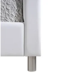 King Carlotta Modern Bed With Upholstered Headboard - Baxton Studio