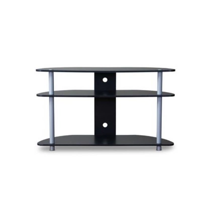 Orbit And Silver TV Stand For TVs Up To 40" Black/Silver - Baxton Studio 4 Orbit And Silver TV Stand For TVs Up To 40" Black/Silver - Baxton Studio - Image 2