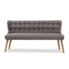 Melody Mid-Century Modern Fabric And Natural Wood Finishing 3 Seater Settee Bench Gray - Baxton Studio 1 Melody Mid-Century Modern Fabric And Natural Wood Finishing 3 Seater Settee Bench Gray - Baxton Studio -Baxton Studio GUEST 1b5b4e37 0e82 4608 8667 f5cfa30db57e